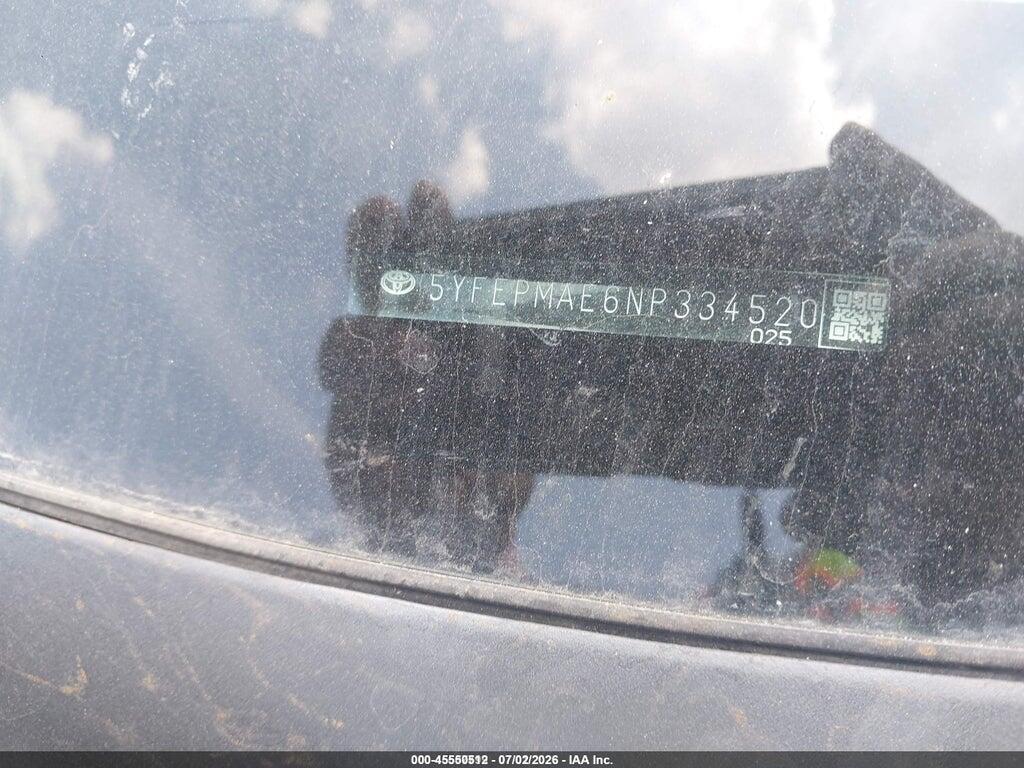 5YFEPMAE6NP334520 2022 TOYOTA COROLLA photo no. 9