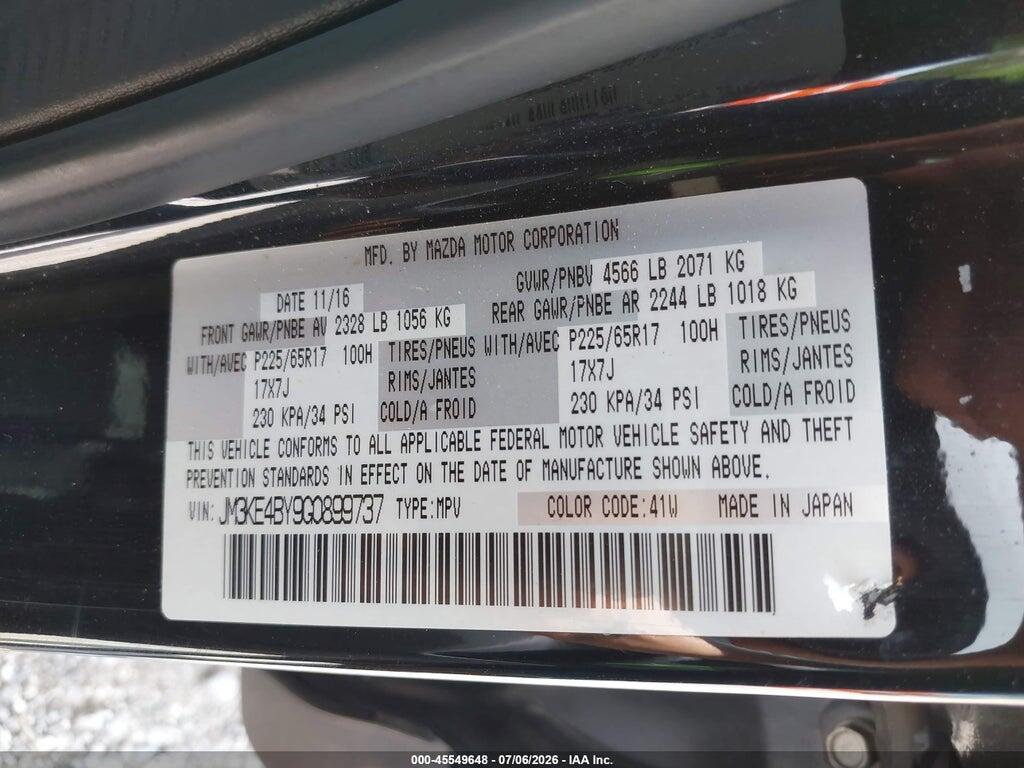 JM3KE4BY9G0899737 2016 MAZDA CX-5 photo no. 9