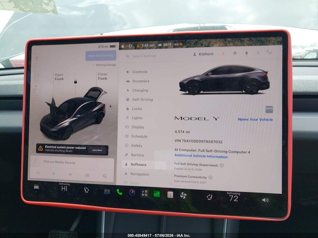 7SAYGDED9TA587032 2026 TESLA MODEL Y photo no. 7