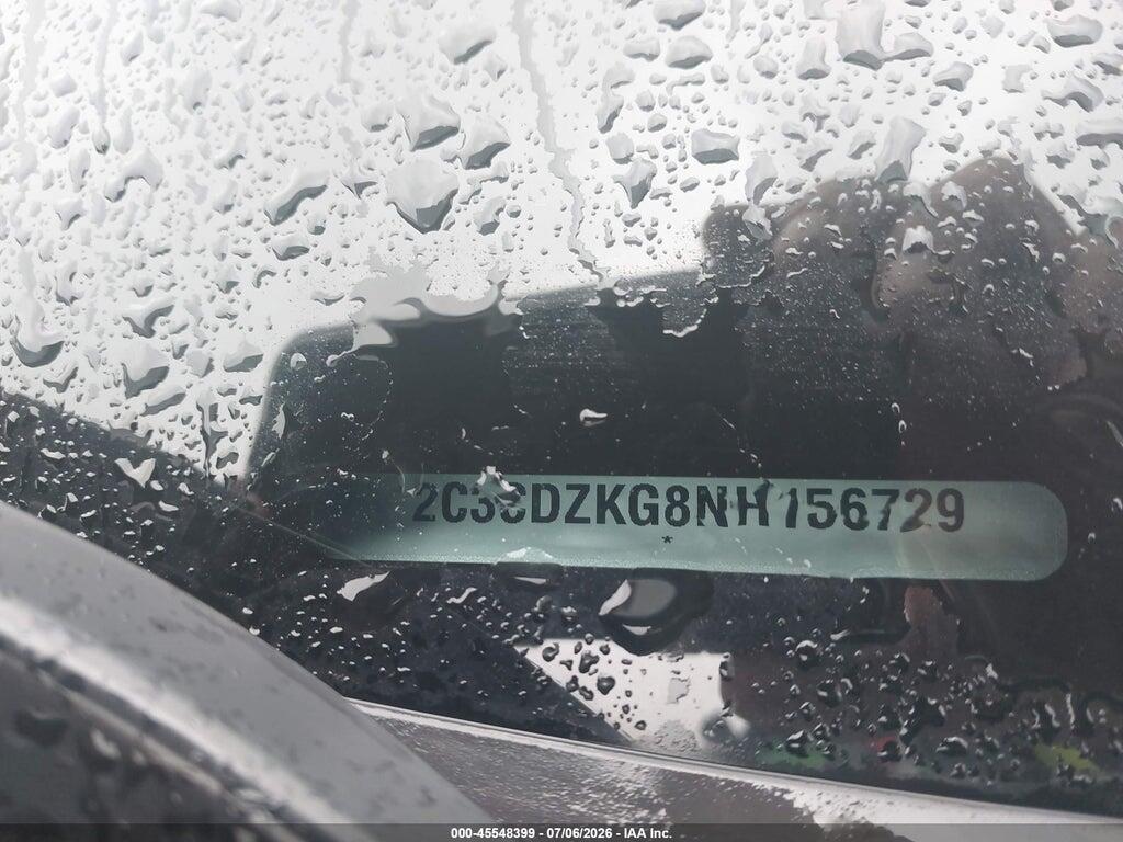 2C3CDZKG8NH156729 2022 DODGE CHALLENGER photo no. 9