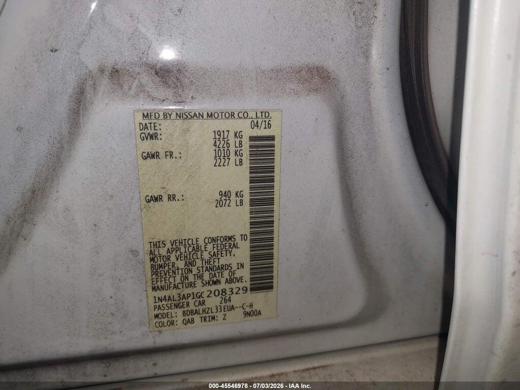 1N4AL3AP1GC208329 2016 NISSAN ALTIMA photo no. 9