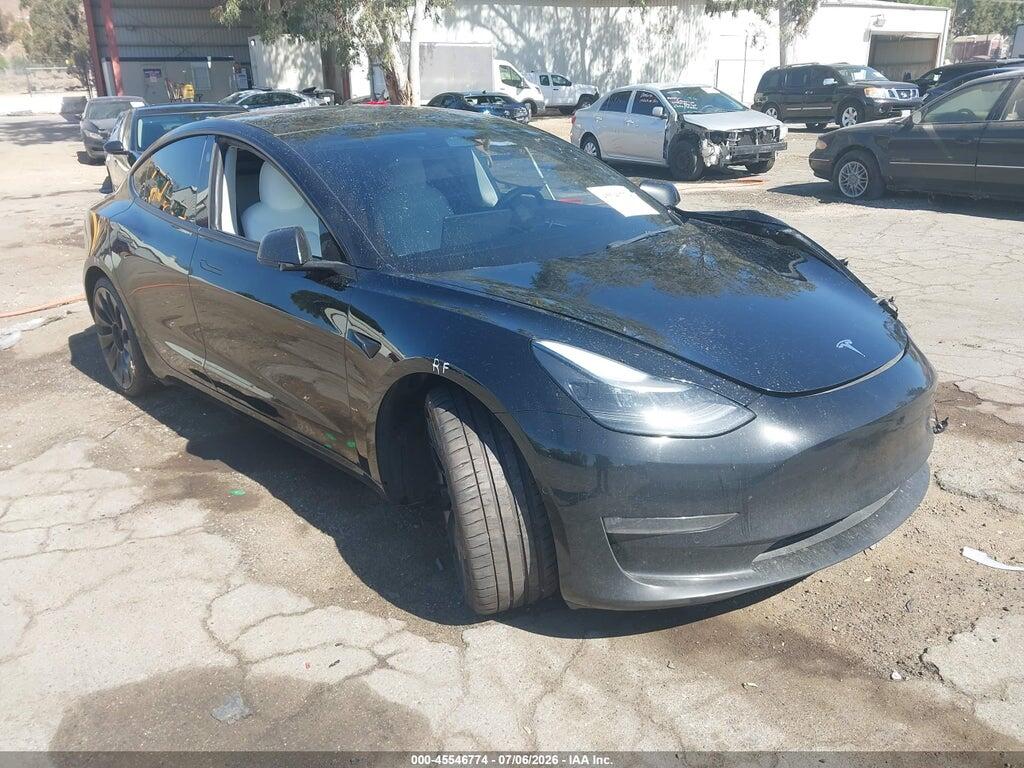 5YJ3E1EC4NF247781 2022 TESLA MODEL 3 photo no. 1
