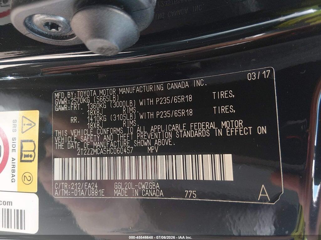 2T2ZZMCA5HC060457 2017 LEXUS RX 350 photo no. 9