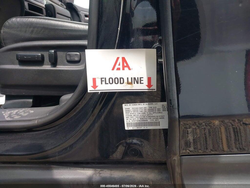5FNYF5H59LB006898 2020 HONDA PILOT photo no. 6