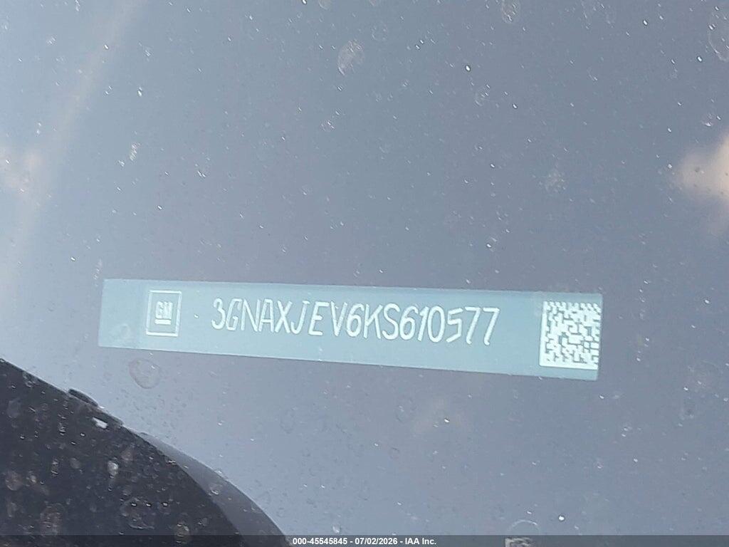 3GNAXJEV6KS610577 2019 CHEVROLET EQUINOX photo no. 9