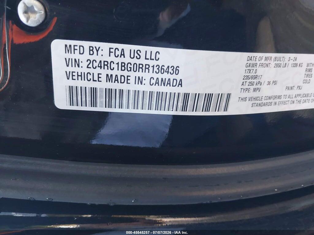 2C4RC1BG0RR136436 2024 CHRYSLER PACIFICA photo no. 9