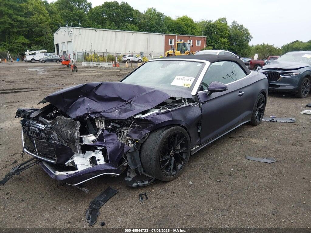 WAU2AGF52NN007489 2022 AUDI A5 CABRIOLET photo no. 2