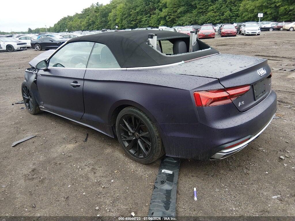 WAU2AGF52NN007489 2022 AUDI A5 CABRIOLET photo no. 3