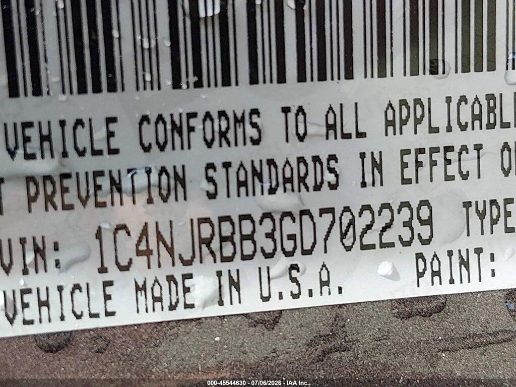1C4NJRBB3GD702239 2016 JEEP PATRIOT photo no. 9