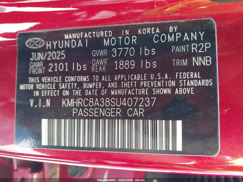 KMHRC8A38SU407237 2025 HYUNDAI VENUE photo no. 9