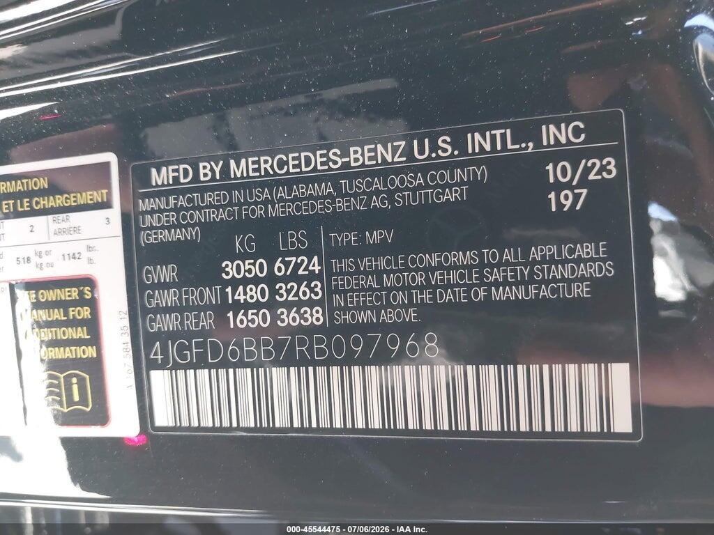 4JGFD6BB7RB097968 2024 MERCEDES-BENZ AMG GLE 53 COUPE photo no. 9