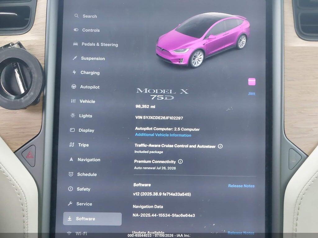 5YJXCDE26JF102297 2018 TESLA MODEL X photo no. 7
