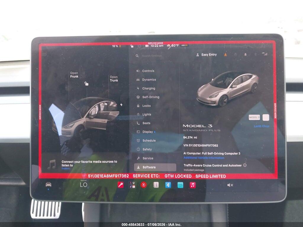 5YJ3E1EA8MF917362 2021 TESLA MODEL 3 photo no. 7