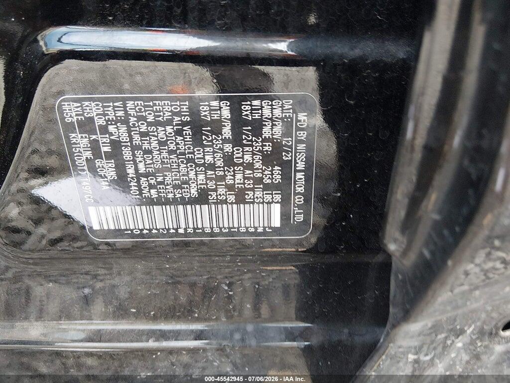 JN8BT3BB1RW424401 2024 NISSAN ROGUE photo no. 9