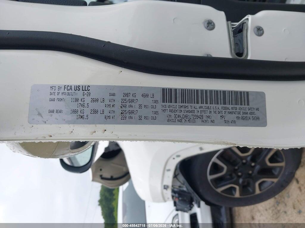 3C4NJDAB1LT239428 2020 JEEP COMPASS photo no. 9