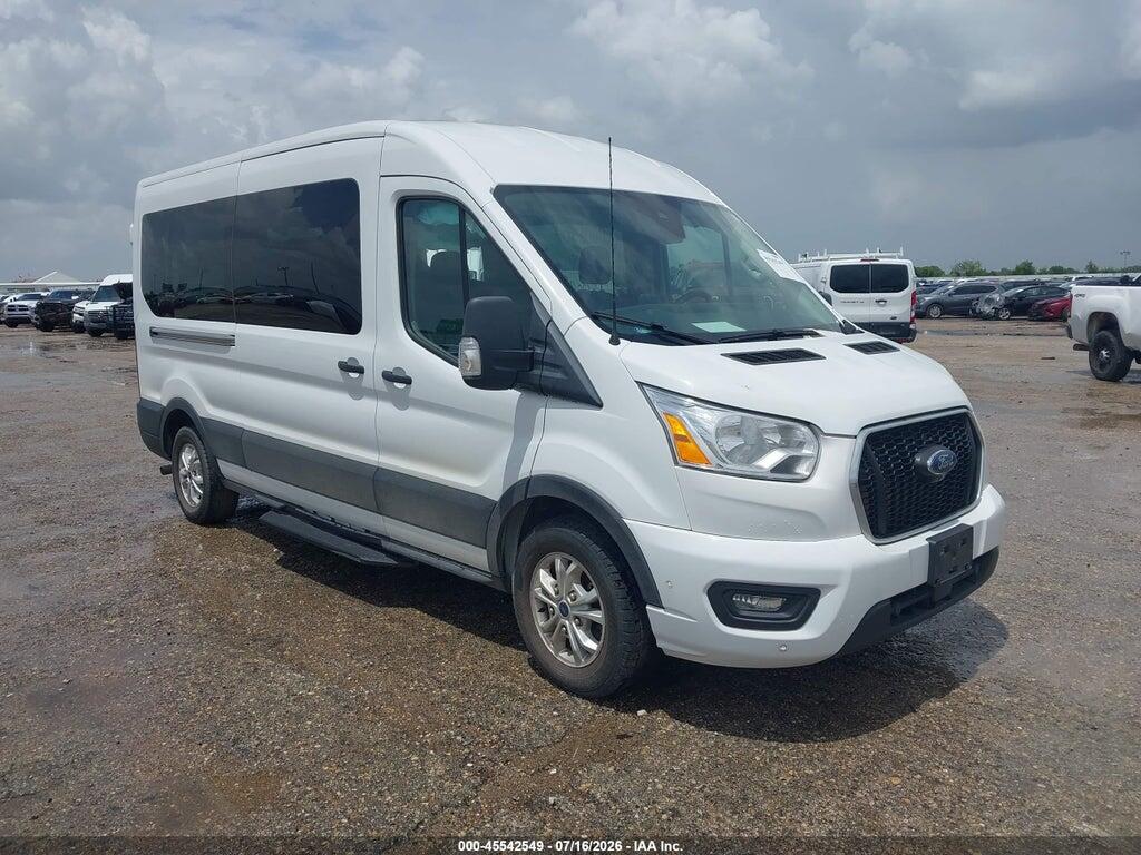 1FBAX2CG9MKA50883 2021 FORD TRANSIT-350 PASSENGER VAN photo no. 1