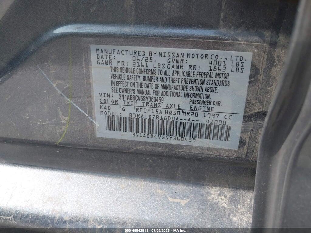 3N1AB8CV5SY360459 2025 NISSAN SENTRA photo no. 9