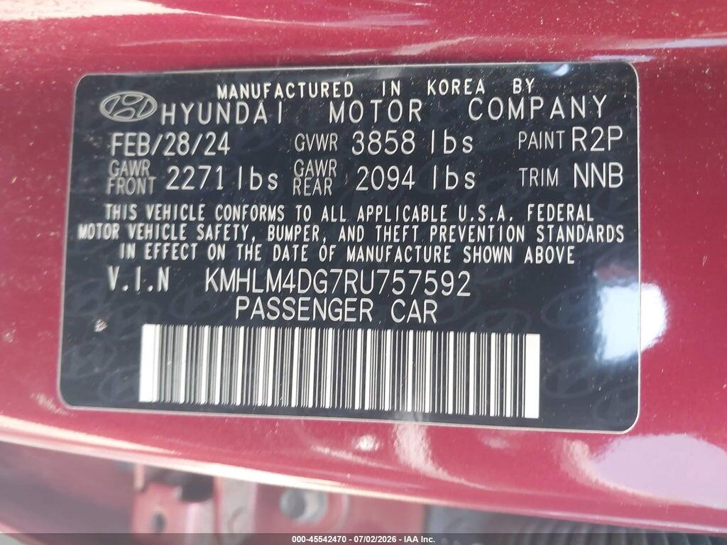KMHLM4DG7RU757592 2024 HYUNDAI ELANTRA photo no. 9