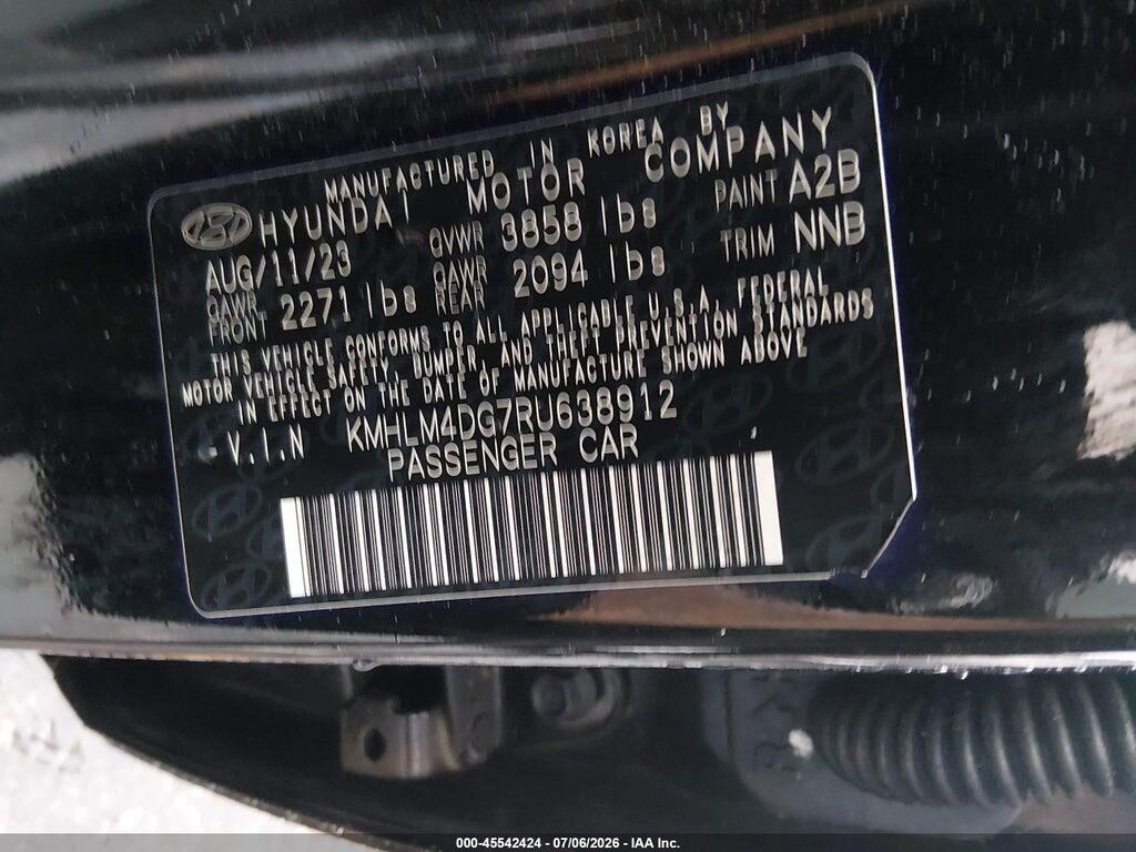 KMHLM4DG7RU638912 2024 HYUNDAI ELANTRA photo no. 9
