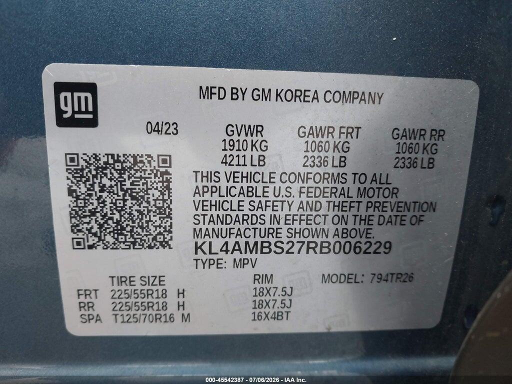 KL4AMBF27RB006229 2024 BUICK ENCORE GX photo no. 9