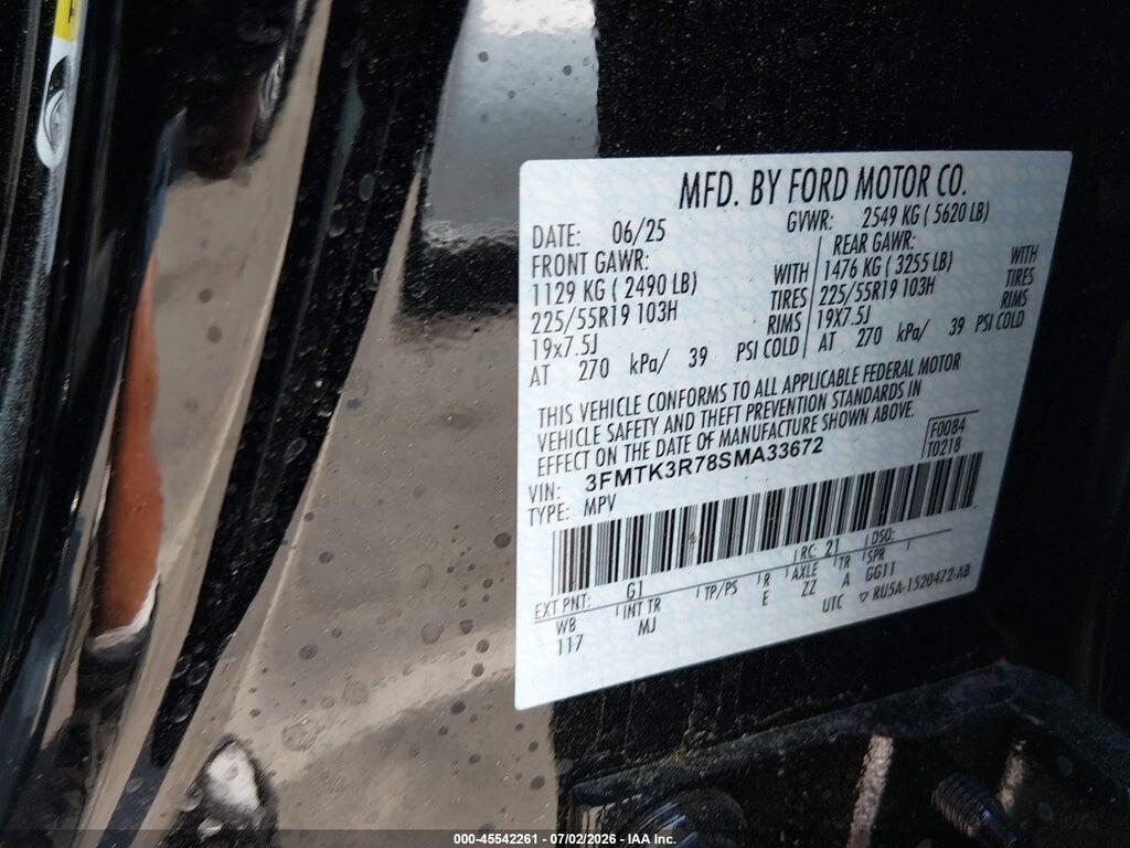 3FMTK3R78SMA33672 2025 FORD MUSTANG MACH-E photo no. 9