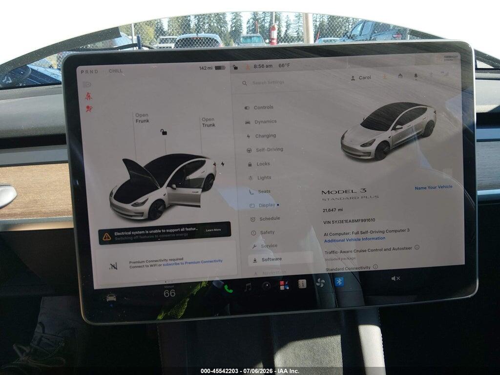 5YJ3E1EA8MF991610 2021 TESLA MODEL 3 photo no. 7