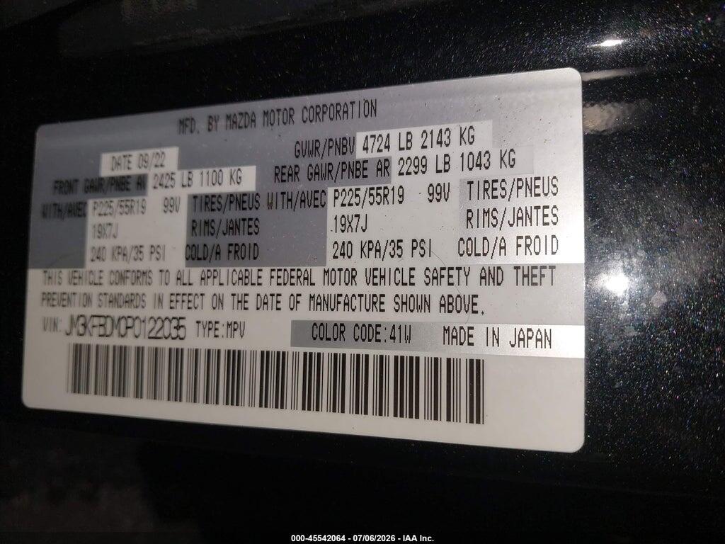 JM3KFBDM0P0122035 2023 MAZDA CX-5 photo no. 9
