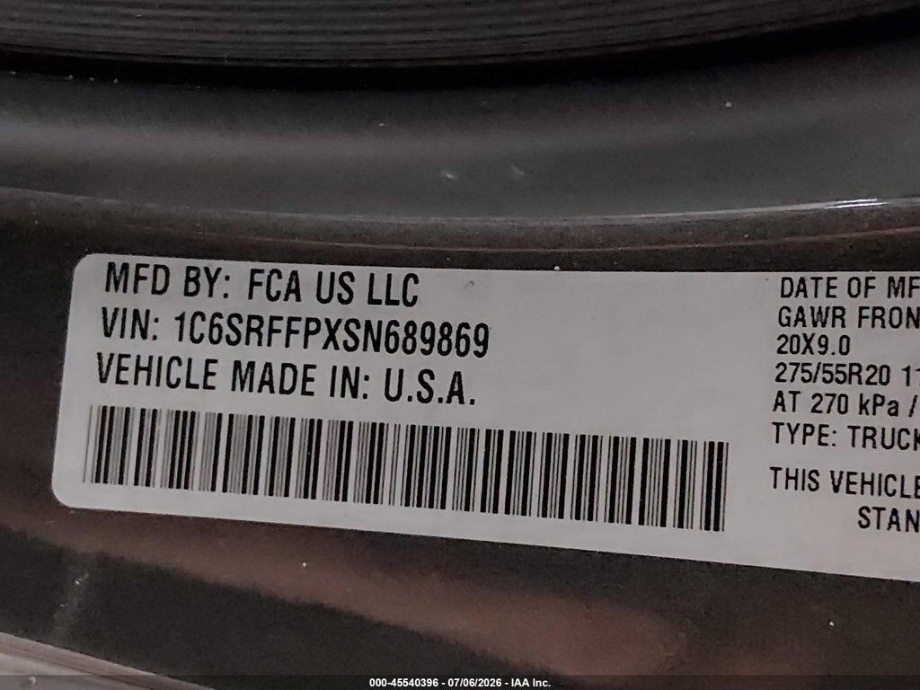 1C6SRFFPXSN689869 2025 RAM 1500 photo no. 9