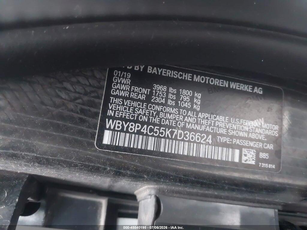 WBY8P4C55K7D36624 2019 BMW I3 photo no. 9