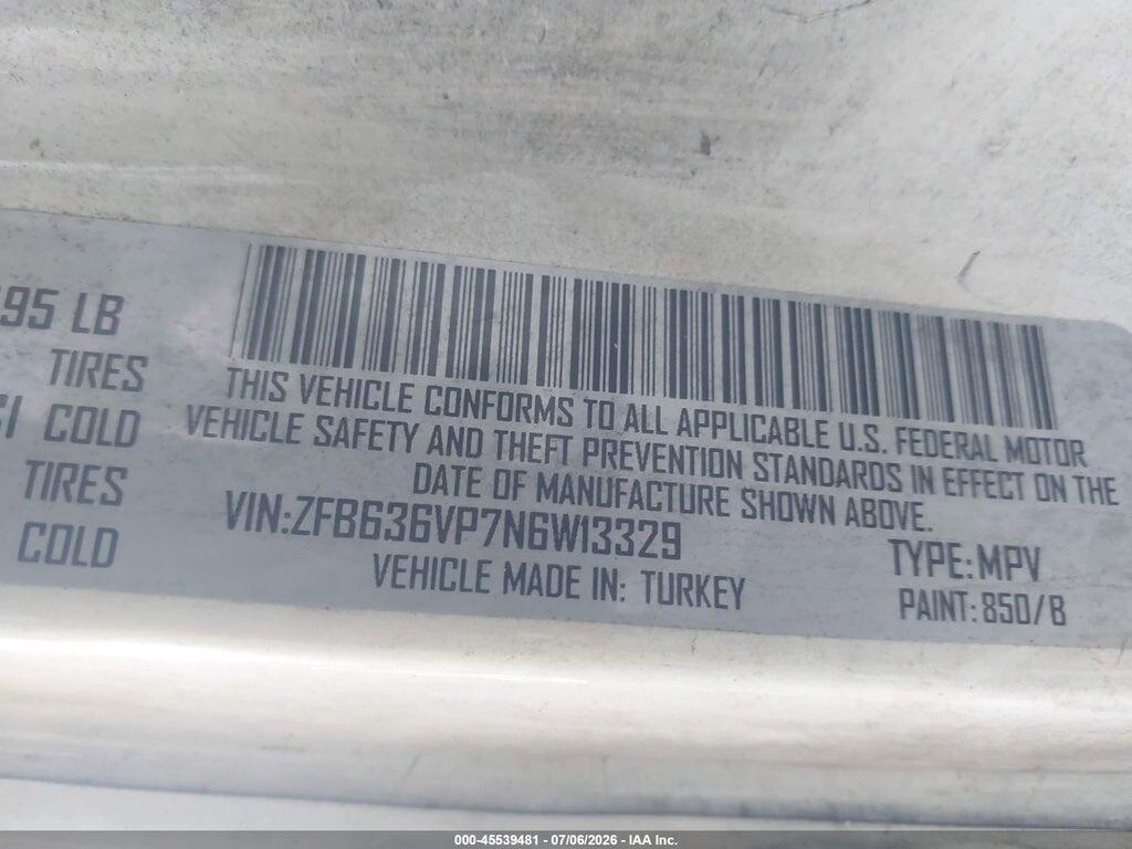 ZFB636VP7N6W13329 2022 RAM PROMASTER CITY photo no. 9