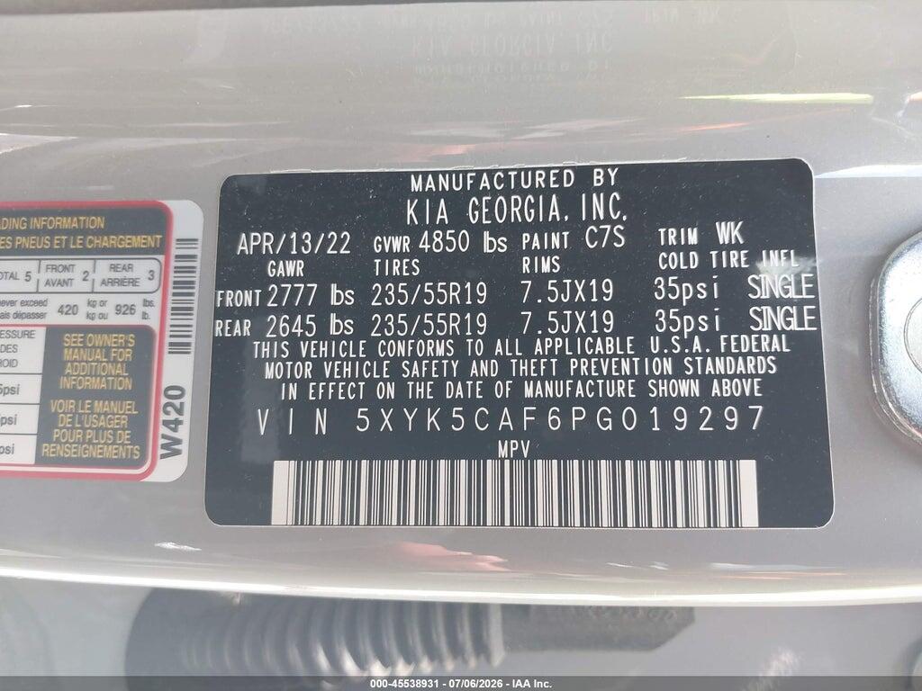 5XYK5CAF6PG019297 2023 KIA SPORTAGE photo no. 9