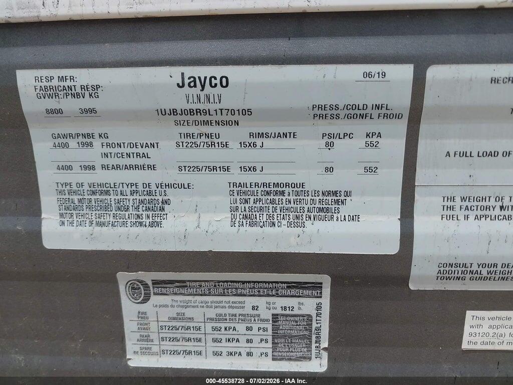 1UJBJ0BR9L1T70105 2020 JAYC 28R photo no. 9