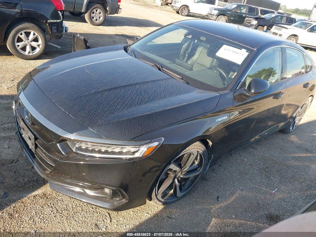 1HGCV3F28NA045179 2022 HONDA ACCORD HYBRID photo no. 2