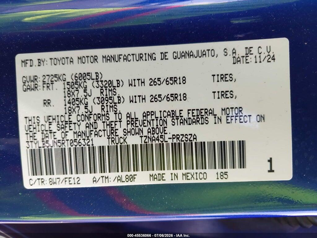 3TYLB5JN5RT056321 2024 TOYOTA TACOMA photo no. 9