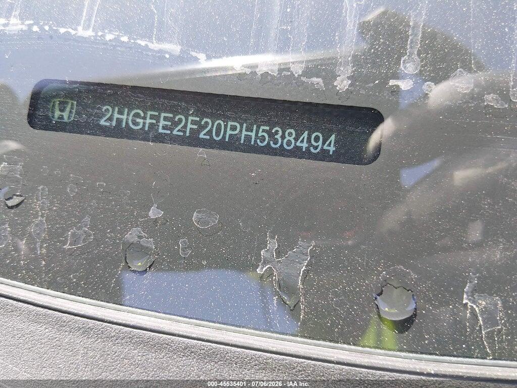 2HGFE2F20PH538494 2023 HONDA CIVIC photo no. 9