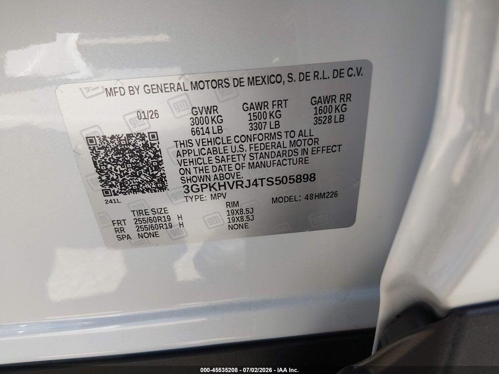 3GPKHVRJ4TS505898 2026 HONDA PROLOGUE photo no. 9