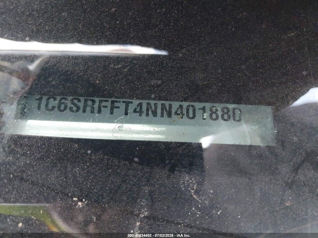 1C6SRFFT4NN401880 2022 RAM 1500 photo no. 9
