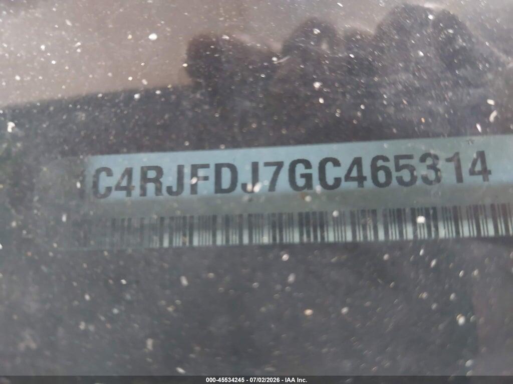 1C4RJFDJ7GC465314 2016 JEEP GRAND CHEROKEE photo no. 9