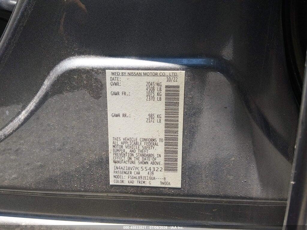 1N4AZ1BV7PC554322 2023 NISSAN LEAF photo no. 9