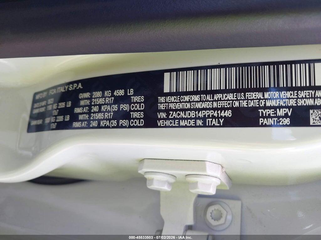 ZACNJDB14PPP41446 2023 JEEP RENEGADE photo no. 9