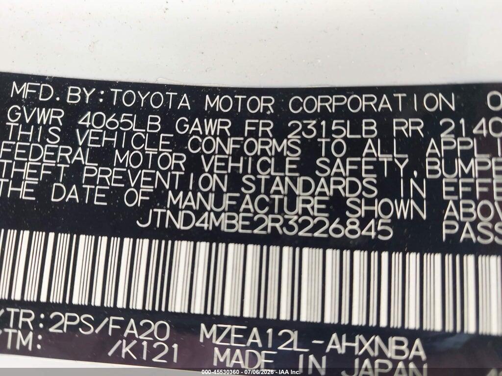 JTND4MBE2R3226845 2024 TOYOTA COROLLA photo no. 9