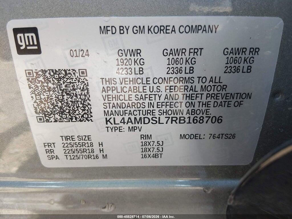 KL4AMDSL7RB168706 2024 BUICK ENCORE GX photo no. 9