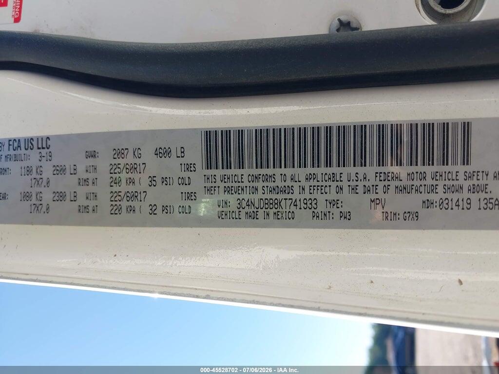 3C4NJDBB8KT741933 2019 JEEP COMPASS photo no. 9
