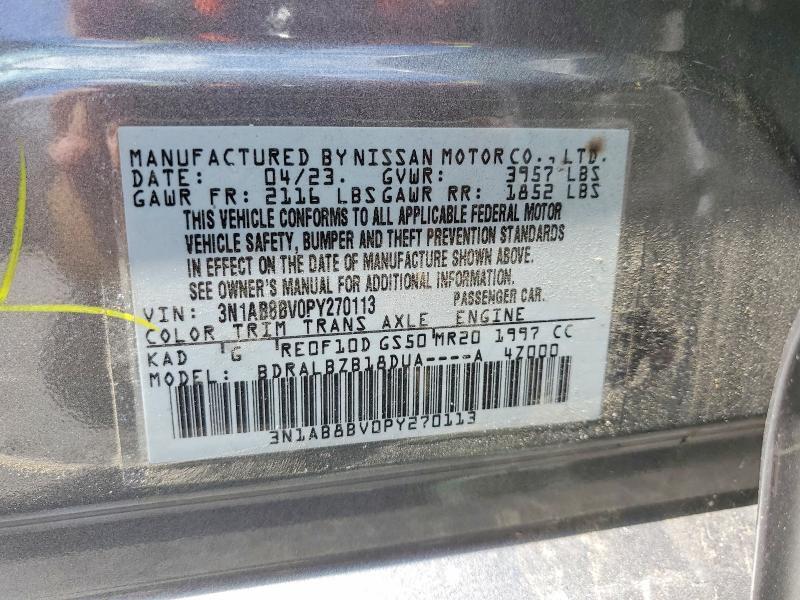 3N1AB8BV0PY270113 2023 NISSAN SENTRA photo no. 12