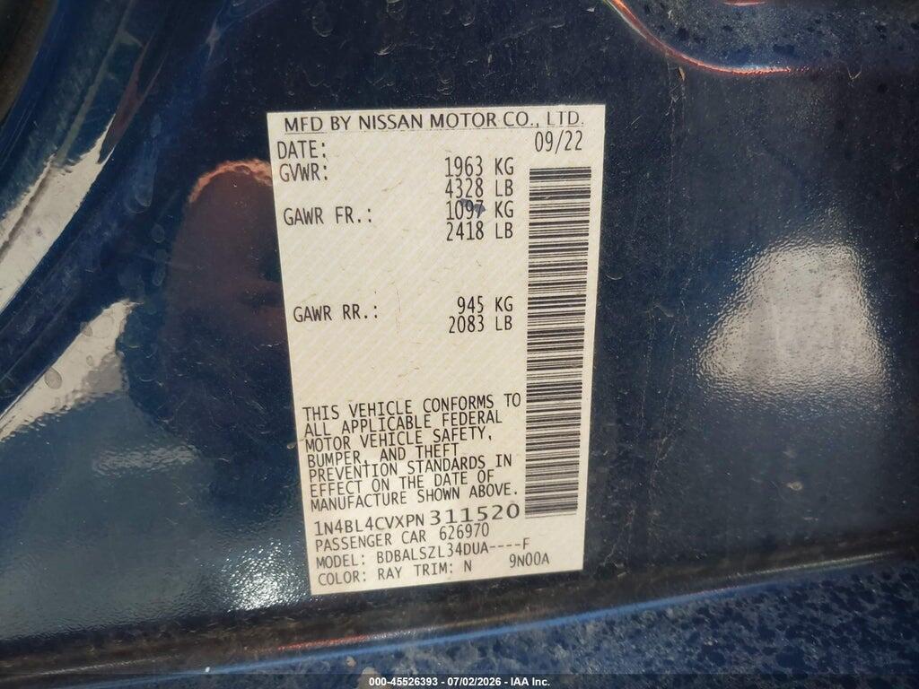 1N4BL4CVXPN311520 2023 NISSAN ALTIMA photo no. 9