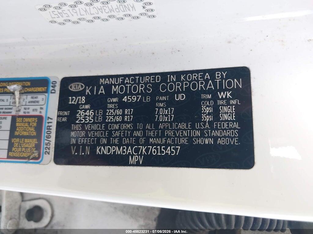 KNDPM3AC7K7615457 2019 KIA SPORTAGE photo no. 9