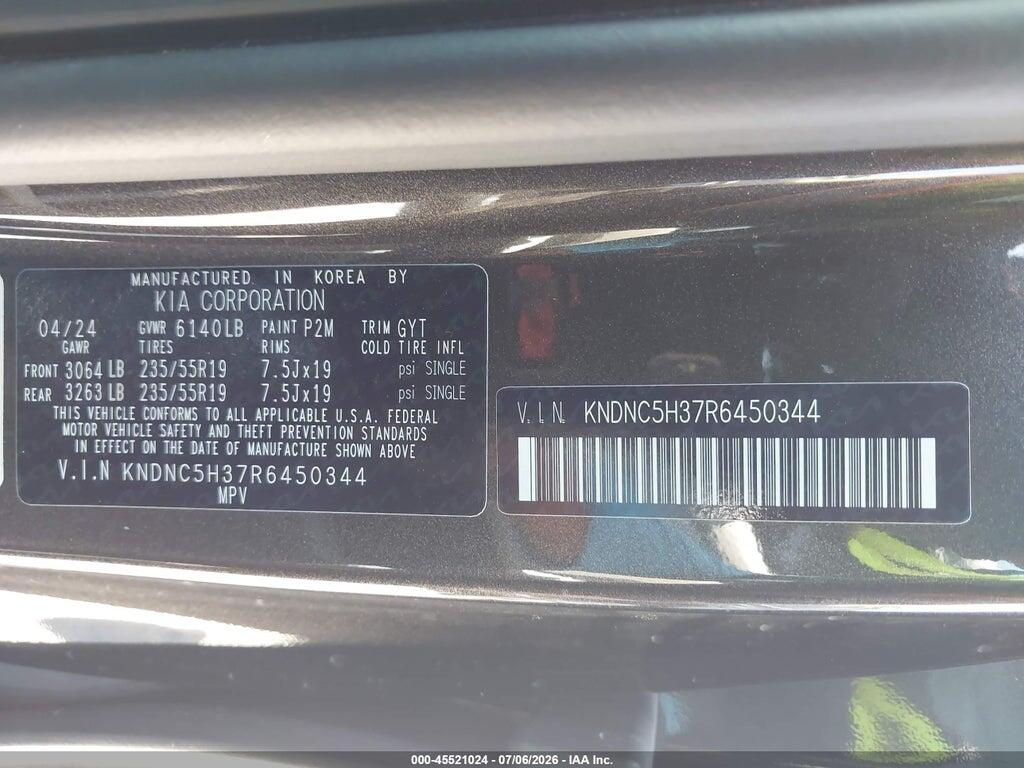 KNDNC5H37R6450344 2024 KIA CARNIVAL MPV photo no. 9