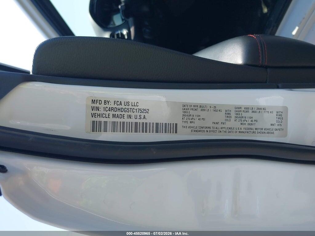 1C4RDHDG5TC175252 2026 DODGE DURANGO photo no. 9