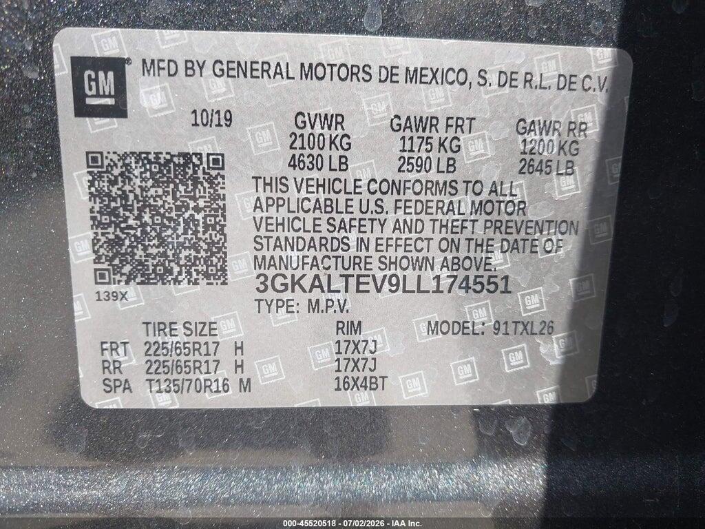 3GKALTEV9LL174551 2020 GMC TERRAIN photo no. 9