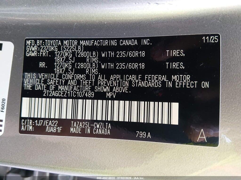 2T2AGCEZ1TC107489 2026 LEXUS NX 350 photo no. 9